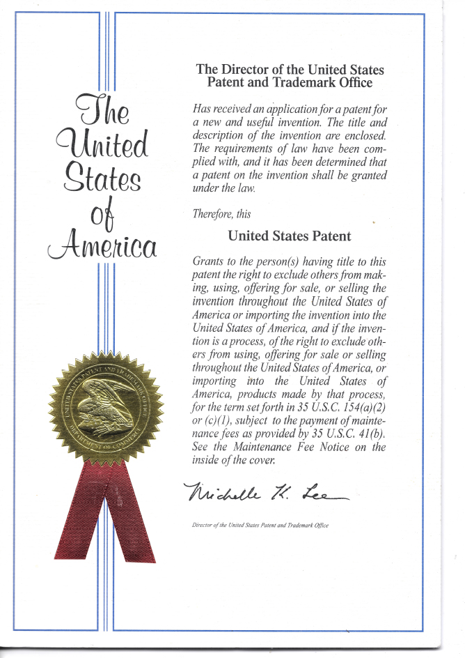 美國-專利證書